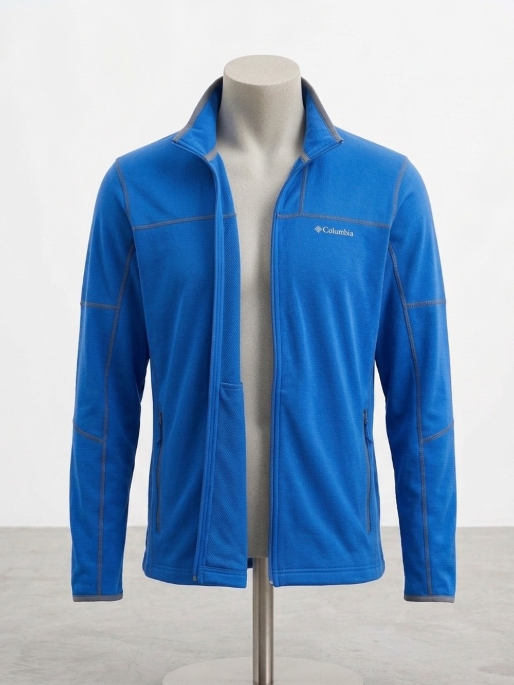 Men’s Columbia Full-Zip Fleece Jacket – Blue – Size XL